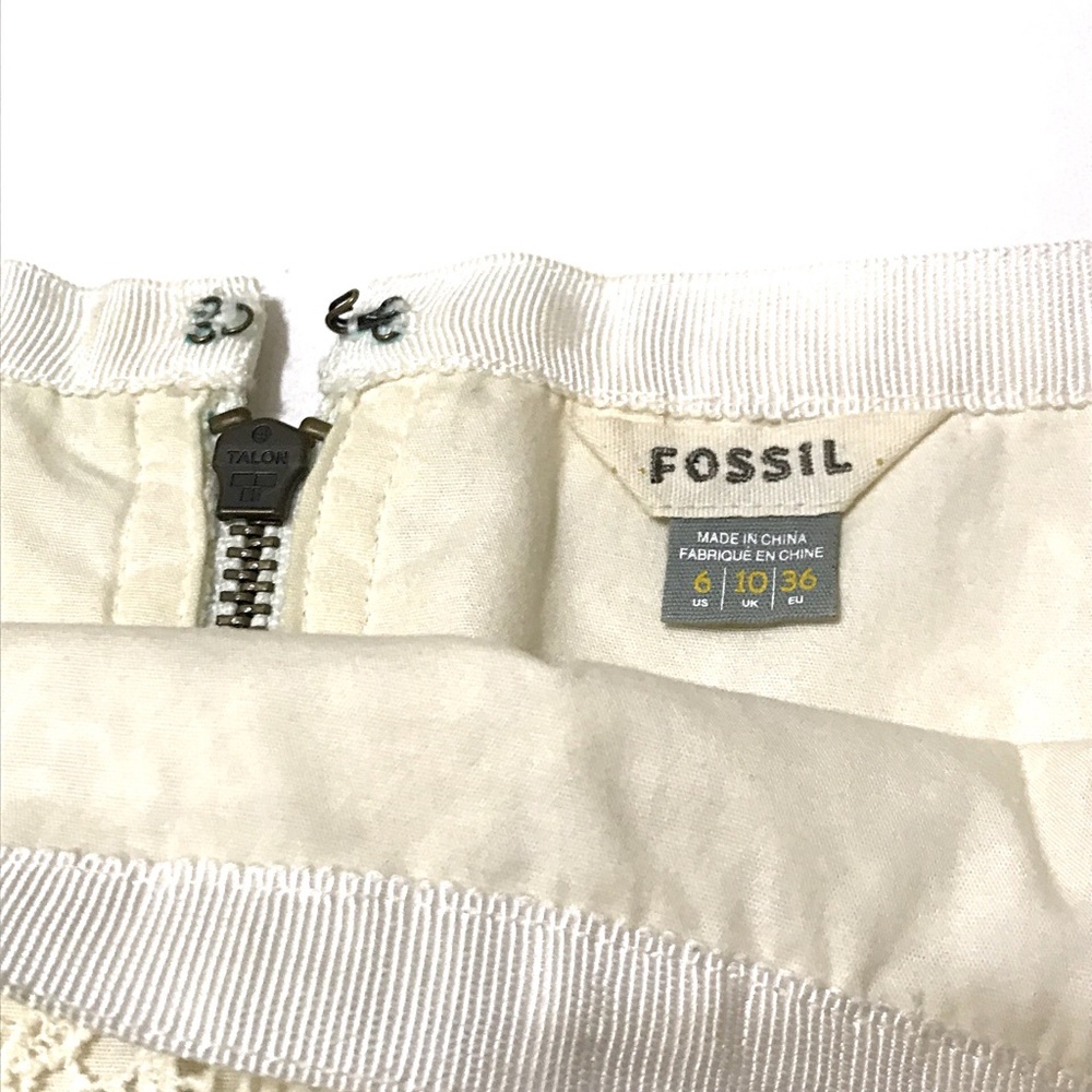 Fossil Cream Lace Skirt - Picture 2 of 5